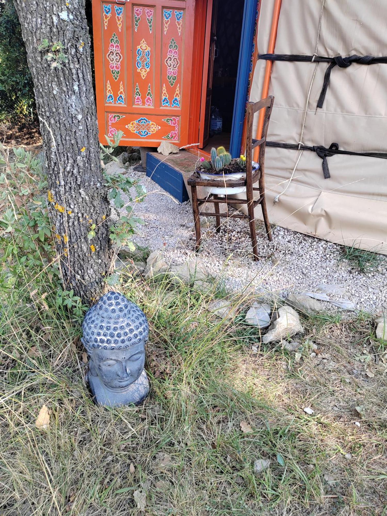 Yourte Nomade Lucéram Buitenkant foto